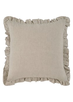 Ellos Home Lniana poszewka "Candice" w kolorze beżowym na poduszkę ze sklepu Limango Polska w kategorii Poduszki dekoracyjne - zdjęcie 189089716