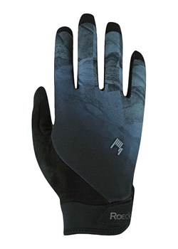 Roeckl SPORTS Rękawiczki kolarskie "Montan" w kolorze niebiesko-czarnym ze sklepu Limango Polska w kategorii Rękawiczki dziecięce - zdjęcie 189090236