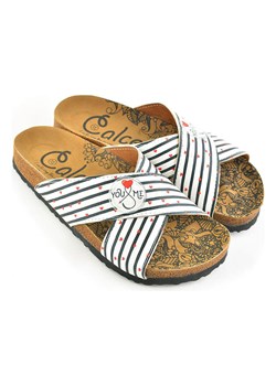Calceo Klapki w kolorze biało-czerwonym ze sklepu Limango Polska w kategorii Klapki damskie - zdjęcie 189090359