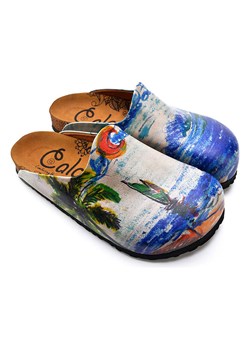 Calceo Chodaki w kolorze niebieskim ze wzorem ze sklepu Limango Polska w kategorii Klapki damskie - zdjęcie 189090415