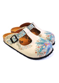 Calceo Chodaki w kolorze beżowym ze wzorem ze sklepu Limango Polska w kategorii Klapki damskie - zdjęcie 189090435