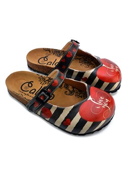 Calceo Chodaki w kolorze czarno-kremowo-czerwonym ze sklepu Limango Polska w kategorii Klapki damskie - zdjęcie 189090565