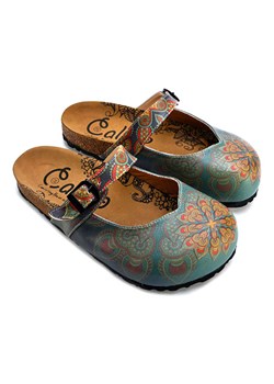 Calceo Chodaki w kolorze błękitnym ze wzorem ze sklepu Limango Polska w kategorii Klapki damskie - zdjęcie 189090575