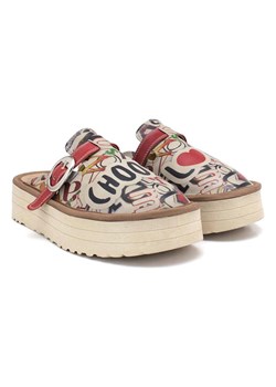 Calceo Chodaki w kolorze beżowo-czerwonym ze sklepu Limango Polska w kategorii Klapki damskie - zdjęcie 189090715
