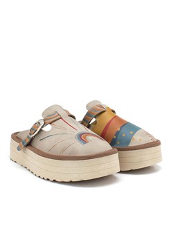 Calceo Chodaki w kolorze beżowym ze wzorem ze sklepu Limango Polska w kategorii Klapki damskie - zdjęcie 189090747