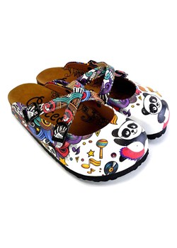 Calceo Chodaki w kolorze białym ze wzorem ze sklepu Limango Polska w kategorii Klapki damskie - zdjęcie 189091077