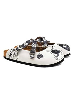 Calceo Chodaki w kolorze biało-czarnym ze sklepu Limango Polska w kategorii Klapki damskie - zdjęcie 189091107