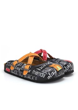 Calceo Chodaki w kolorze czarno-czerwono-pomarańczowym ze sklepu Limango Polska w kategorii Klapki damskie - zdjęcie 189091138
