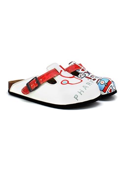 Calceo Chodaki w kolorze białym ze wzorem ze sklepu Limango Polska w kategorii Klapki damskie - zdjęcie 189091187