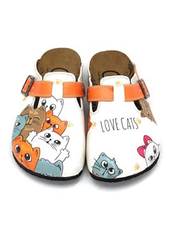 Calceo Chodaki w kolorze biało-pomarańczowo-błękitnym ze sklepu Limango Polska w kategorii Klapki damskie - zdjęcie 189091236