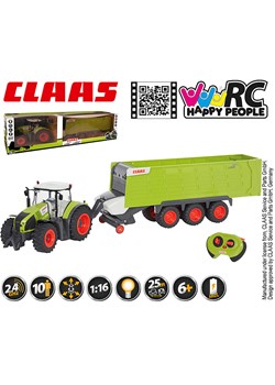 Happy People Traktor z przyczepą zdalnie sterowany "Claas Axion 870" - 6+ ze sklepu Limango Polska w kategorii Zabawki - zdjęcie 189092046