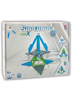 SUPERMAG 50-częściowy zestaw magnetyczny "Supermag Stix" - 5+ ze sklepu Limango Polska w kategorii Zabawki - zdjęcie 189092107