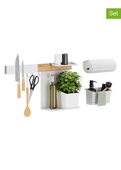 tesa 8-częściowy zestaw w kolorze biało-jasnobrązowym ze sklepu Limango Polska w kategorii Akcesoria i przechowywanie - zdjęcie 189094796