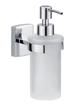 tesa Dozowniki mydła "Klaam" w kolorze srebrno-białym - 7 x 17 x 12,5 cm ze sklepu Limango Polska w kategorii Dozowniki do mydła - zdjęcie 189094939