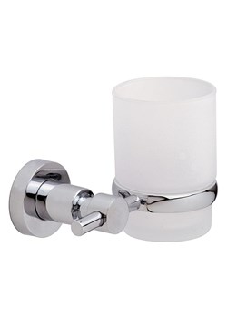 tesa Kubek łazienkowy "Loxx" w kolorze srebrno-białym - 13 x 9,5 x 10 cm ze sklepu Limango Polska w kategorii Dozowniki do mydła - zdjęcie 189095067