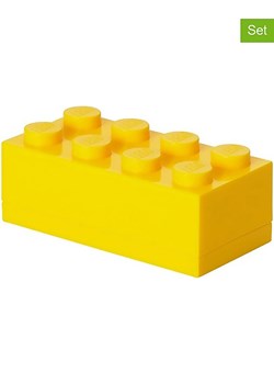 LEGO Pojemniki (3 szt.) "Mini 8" w kolorze żółtym - 9,2 x 4,3 x 4,6 cm ze sklepu Limango Polska w kategorii Pojemniki kuchenne - zdjęcie 189095198