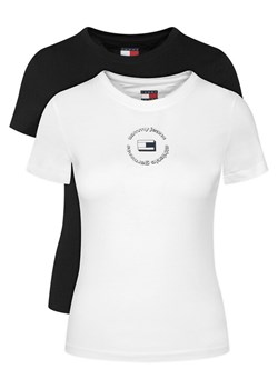 Tommy Jeans Komplet t-shirtów DW0DW23004 Kolorowy Slim Fit ze sklepu MODIVO w kategorii Bluzki damskie - zdjęcie 189095385