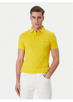 Tommy Hilfiger Polo 1985 MW0MW17771 Żółty Slim Fit ze sklepu MODIVO w kategorii T-shirty męskie - zdjęcie 189095455