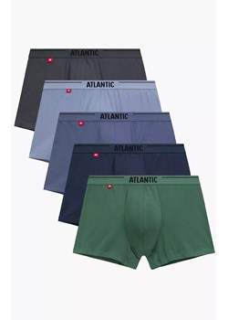Atlantic 5-pack bokserki męskie 5SMH-004-GRF/NIE/DEN/IND/ZIEC, Kolor zielono-niebiesko-szary, Rozmiar L, ATLANTIC ze sklepu Primodo w kategorii Majtki męskie - zdjęcie 189096298