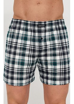 Bawełniane bokserki męskie w kratkę 008/341, Kolor biało-zielono-granatowy, Rozmiar 3XL, Cornette ze sklepu Primodo w kategorii Majtki męskie - zdjęcie 189096316