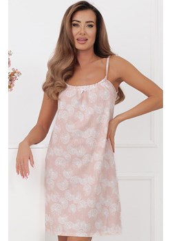 Koszula nocna na wąskich ramiączkach łososiowa Perla, Kolor łososiowy-wzór, Rozmiar S, Italian Fashion ze sklepu Primodo w kategorii Koszule nocne - zdjęcie 189096426