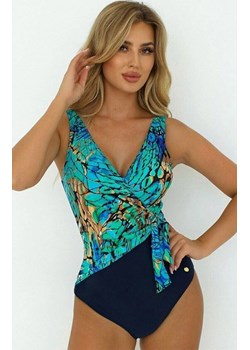 Jednoczęściowy strój kąpielowy Self S 1069 V2DE12 Denpasar 12, Kolor granatowy-wzór, Rozmiar L, Self ze sklepu Primodo w kategorii Stroje kąpielowe - zdjęcie 189096445