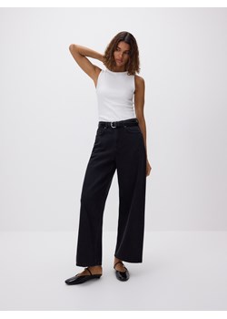 Reserved - Jeansy wide leg - czarny ze sklepu Reserved w kategorii Jeansy damskie - zdjęcie 189096806