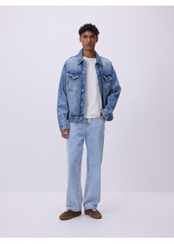 Reserved - Jeansy loose z efektem sprania - niebieski ze sklepu Reserved w kategorii Jeansy męskie - zdjęcie 189096815