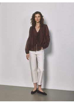 Reserved - Jeansy straight fit - złamana biel ze sklepu Reserved w kategorii Jeansy damskie - zdjęcie 189096869