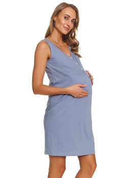 Doctor Nap TCB.7460 koszula nocna z zatrzaskami sky blue ze sklepu kontri.pl w kategorii Koszule nocne - zdjęcie 189097918