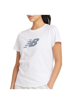 Koszulka damska New Balance WT43582WT - biała ze sklepu streetstyle24.pl w kategorii Bluzki damskie - zdjęcie 189099926