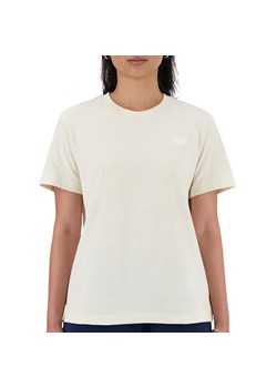 Koszulka damska New Balance WT41509LIN - beżowa ze sklepu streetstyle24.pl w kategorii Bluzki damskie - zdjęcie 189099929
