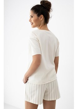 Sensis krótka piżama damska dwuczęściowa Jemma, Kolor ecru-beżowy, Rozmiar S, SENSIS ze sklepu Intymna w kategorii Piżamy damskie - zdjęcie 189100016