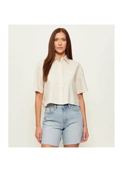 Gaëlle Paris Lniana koszula | Cropped Fit ze sklepu Gomez Fashion Store w kategorii Koszule damskie - zdjęcie 189100266