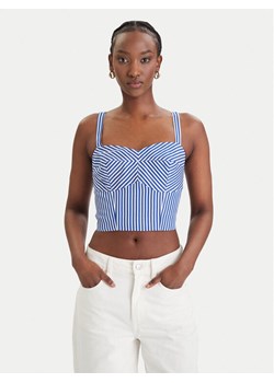 Guess Top W6GH38 W1848 Niebieski Regular Fit ze sklepu MODIVO w kategorii Bluzki damskie - zdjęcie 189101806