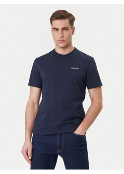 Calvin Klein T-Shirt Micro Logo LV04LC255G Granatowy Regular Fit ze sklepu MODIVO w kategorii T-shirty męskie - zdjęcie 189101808