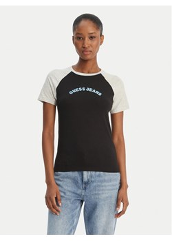 Guess Jeans T-Shirt W6GIB0 J1314 Czarny Regular Fit ze sklepu MODIVO w kategorii Bluzki damskie - zdjęcie 189101819