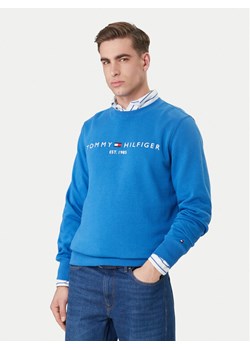 Tommy Hilfiger Bluza Logo MW0MW11596 Niebieski Regular Fit ze sklepu MODIVO w kategorii Bluzy męskie - zdjęcie 189101825