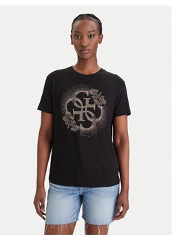 Guess T-Shirt E6GI01 K68D2 Czarny Regular Fit ze sklepu MODIVO w kategorii Bluzki damskie - zdjęcie 189101847