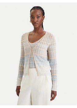 Guess Kardigan W6GR07 Z0588 Beżowy Regular Fit ze sklepu MODIVO w kategorii Swetry damskie - zdjęcie 189101857