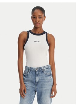 Guess Jeans Top W6GPZ8 KF641 Biały Slim Fit ze sklepu MODIVO w kategorii Bluzki damskie - zdjęcie 189101866