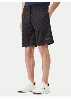 Guess Szorty sportowe Z6GD03 K2851 Czarny Regular Fit ze sklepu MODIVO w kategorii Spodenki męskie - zdjęcie 189101867
