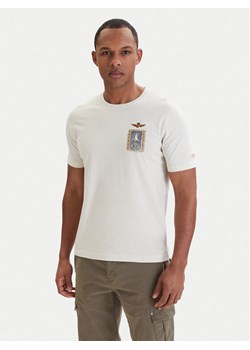 Aeronautica Militare T-Shirt 261TS2534UJ00641 Beżowy Regular Fit ze sklepu MODIVO w kategorii T-shirty męskie - zdjęcie 189101897
