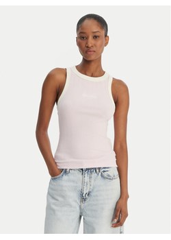 Guess Jeans Top W6GPZ8 KF641 Różowy Slim Fit ze sklepu MODIVO w kategorii Bluzki damskie - zdjęcie 189101918