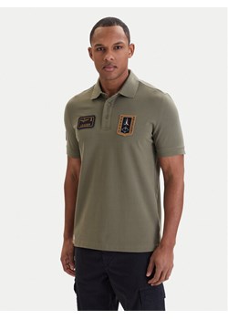 Aeronautica Militare Polo 261PO1927UP00191 Zielony Regular Fit ze sklepu MODIVO w kategorii T-shirty męskie - zdjęcie 189101929