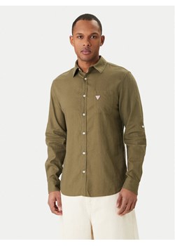 Guess Koszula F6GH06 WG3L0 Zielony Regular Fit ze sklepu MODIVO w kategorii Koszule męskie - zdjęcie 189101937