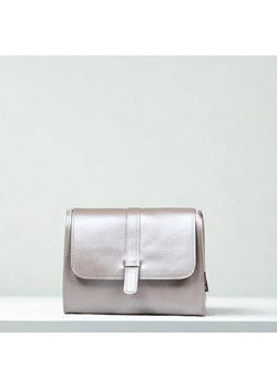 torebka damska skórzana Nawojka na ramię beżowa ze sklepu Słoń Torbalski w kategorii Listonoszki - zdjęcie 189102835