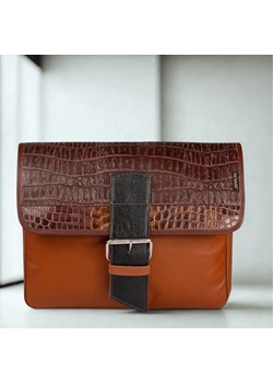 brązowa skórzana torba listonoszka Student na ramię ze sklepu Słoń Torbalski w kategorii Listonoszki - zdjęcie 189102846