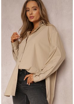 Beżowa Koszula Bawełniana Aquida ze sklepu renee.pl w kategorii Koszule damskie - zdjęcie 189102855