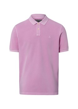 Marc O'Polo Męska koszulka polo Mężczyźni Bawełna (100%) lila jednolity ze sklepu vangraaf w kategorii T-shirty męskie - zdjęcie 189102879